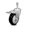 Service Caster 4 Inch Black Polyurethane Swivel 10mm Stem Caster with Total Lock Brake SCC SCC-TSTTL20S414-PPUB-BLK-M1015 - alternate 1